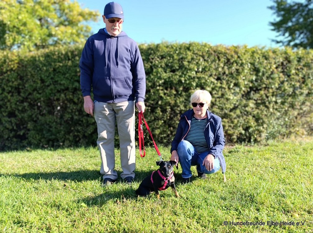 Heidi und Dieter mit Nala